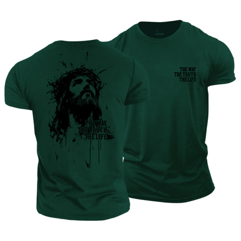 Men's The Way The Truth The Life Cotton T-Shirt